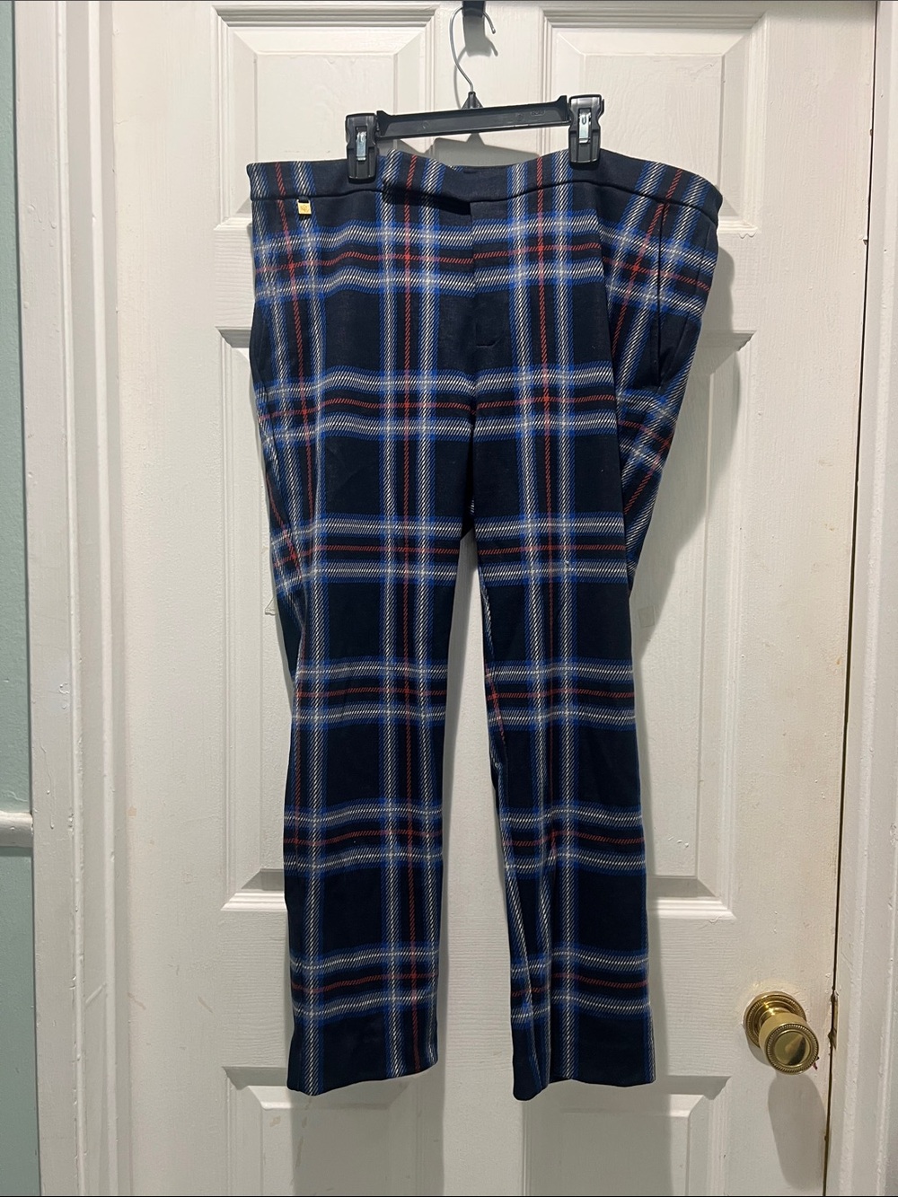 Ralph Lauren Navy Plaid Chinos with Blue & Red Windowpane